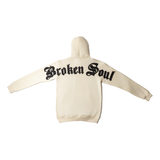 Men Broken Soul Black Chenille Hoodie