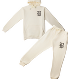 Men Black Label Black Bling Hoodie and Jogger Set