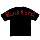 Men Black Label Red Bling T-Shirt