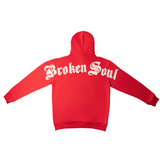Men Broken Soul Cream Chenille Hoodie