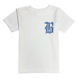 Kids Black Label Light Blue Bling Crew Neck T-Shirt