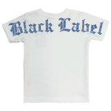 Kids Black Label Light Blue Bling Crew Neck T-Shirt