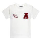 Kids Black Label Dept Red Silicone Crew Neck T-Shirt