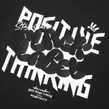 Men Black Label "POSITIVE" Oversize T-Shirt