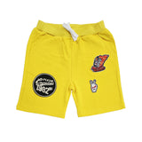 Kids Burning Rubber Embroidery Cotton Shorts
