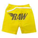 Kids RAW Wing Black Bling Cotton Shorts