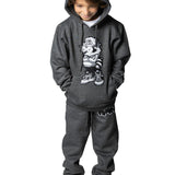 Kids Cash Addicted RAW Drip Black Chenille Hoodie and Jogger Set