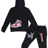 Kids Rawyalty City Edition Chicago Puff Hoodie and Jogger Set