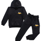 Kids Duck Chenille Hoodie and Jogger Set