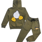 Kids Duck Chenille Hoodie and Jogger Set