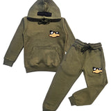 Kids Duck Chenille Hoodie and Jogger Set