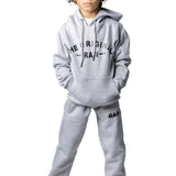 Kids The Original -RAW- Black Silicone Hoodie and Jogger Set