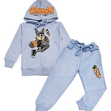 Kids Rabbit Chenille Hoodie and Jogger Set