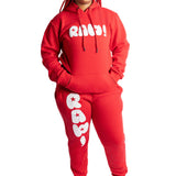Kids RAW Star White Puff Hoodie and Jogger Set