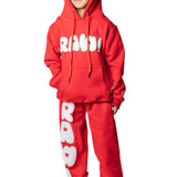 Kids RAW Star White Puff Hoodie and Jogger Set