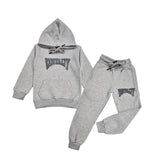Kids Rawyalty Grey Chenille Hoodie and Jogger Set