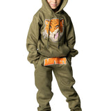 Kids Rawyalty Tiger Chenille Hoodie and Jogger Set