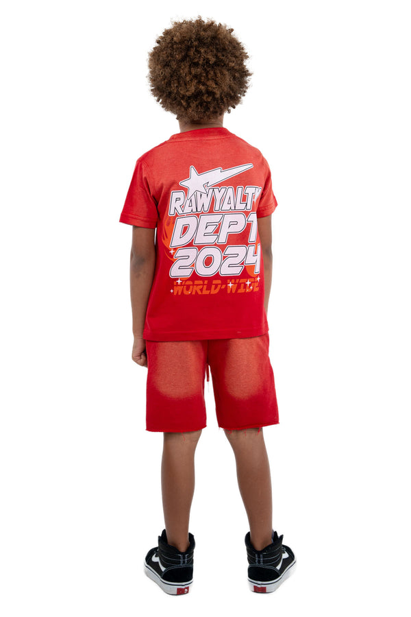 Kids DEPT. 24 T-Shirt and Cotton Shorts Set