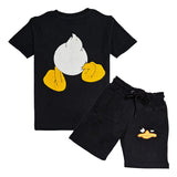 Kids Duck Chenille T-Shirt and Cotton Shorts Set
