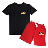Kids Duck Chenille T-Shirt and Cotton Shorts Set