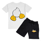 Kids Duck Chenille T-Shirt and Cotton Shorts Set