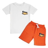 Kids Duck Chenille T-Shirt and Cotton Shorts Set