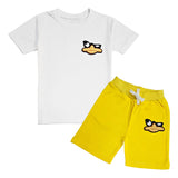 Kids Duck Chenille T-Shirt and Cotton Shorts Set