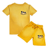 Kids Duck Chenille T-Shirt and Cotton Shorts Set