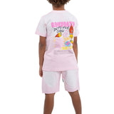 Kids Rawyalty Into The Dark T-Shirt and Cotton Shorts Set