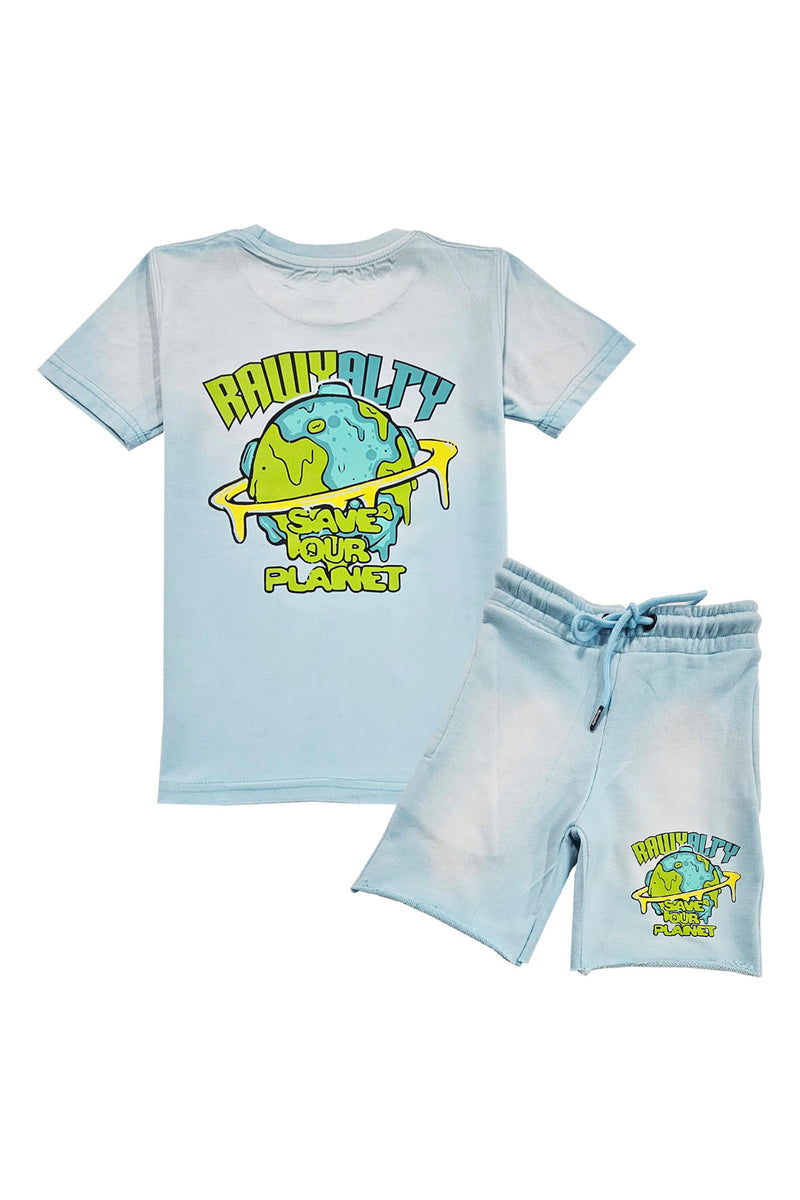 Kids Save Our Planet T-Shirt and Cotton Shorts Set