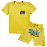 Kids RAW Space Voyage T-Shirt and Cotton Shorts Set