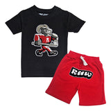 Kids The GOAT Chenille T-Shirt and Cotton Shorts Set