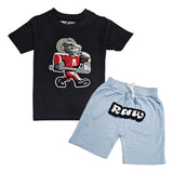 Kids The GOAT Chenille T-Shirt and Cotton Shorts Set