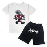 Kids The GOAT Chenille T-Shirt and Cotton Shorts Set
