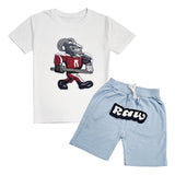 Kids The GOAT Chenille T-Shirt and Cotton Shorts Set