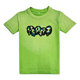 Kids RAW Drip Camo Green Chenille T-Shirt
