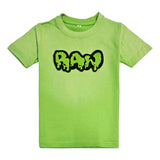 Kids RAW Drip Lime Green Chenille T-Shirt