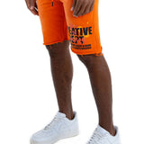 Men Art In Progress Cotton Shorts