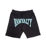 Men Rawyalty Aqua Chenille Cotton Shorts
