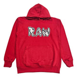 Men 003 RAW Black/White 3D Embroidery Hoodie