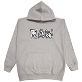Men 003 RAW Black/White 3D Embroidery Hoodie