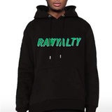 Men 004 RAWYALTY Green 3D Embroidery Hoodie