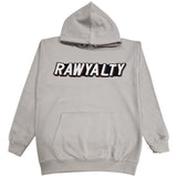 Men 004 RAWYALTY White 3D Embroidery Hoodie