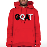 Men GOAT Black/White Chenille Hoodie