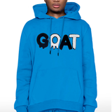 Men GOAT Black/White Chenille Hoodie
