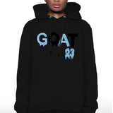 Men GOAT Baby Blue/Black Chenille Hoodie