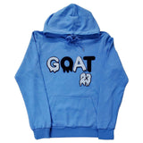 Men GOAT Baby Blue/Black Chenille Hoodie