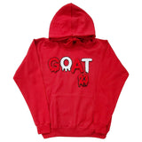 Men GOAT Red/White Chenille Hoodie