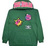 Men Post Human Vs The World Chenille Hoodie