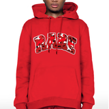 Men RARE Camo Red Chenille Hoodie